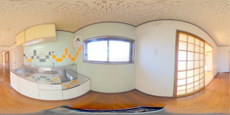 パノラマ画像キッチン