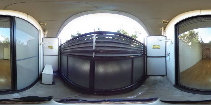 パノラマ画像バルコニー