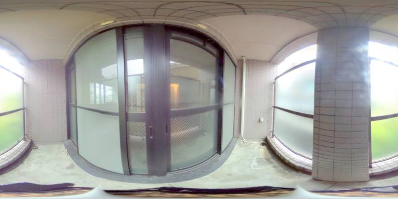 パノラマ画像バルコニー