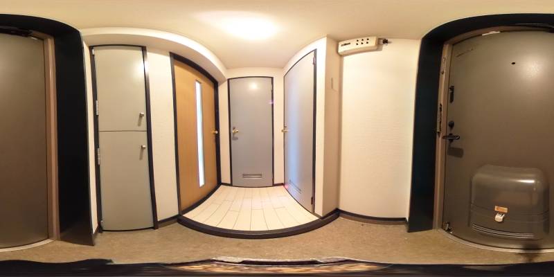 パノラマ画像寝室