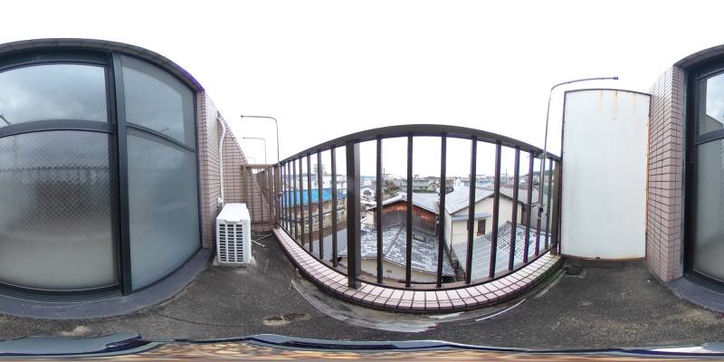 パノラマ画像バルコニー