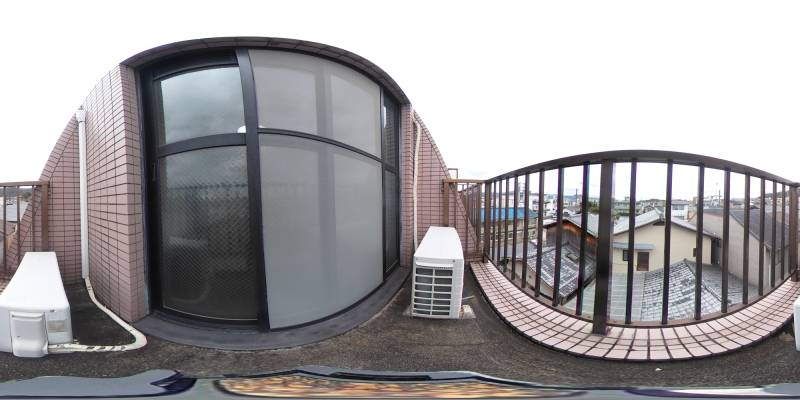 パノラマ画像バルコニー