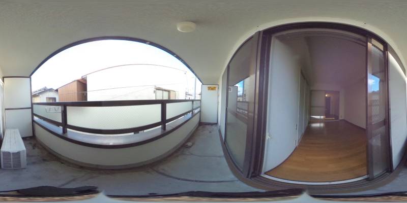 パノラマ画像バルコニー