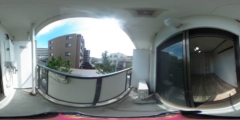 パノラマ画像バルコニー