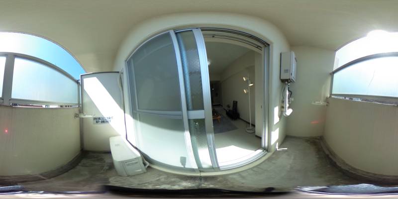 パノラマ画像バルコニー