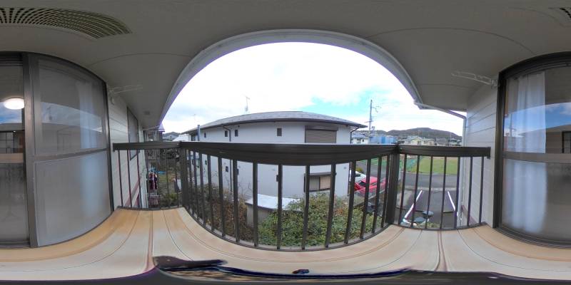 パノラマ画像バルコニー