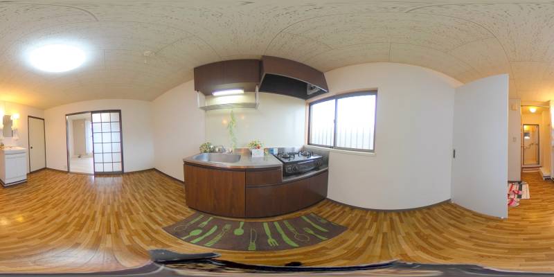 パノラマ画像キッチン