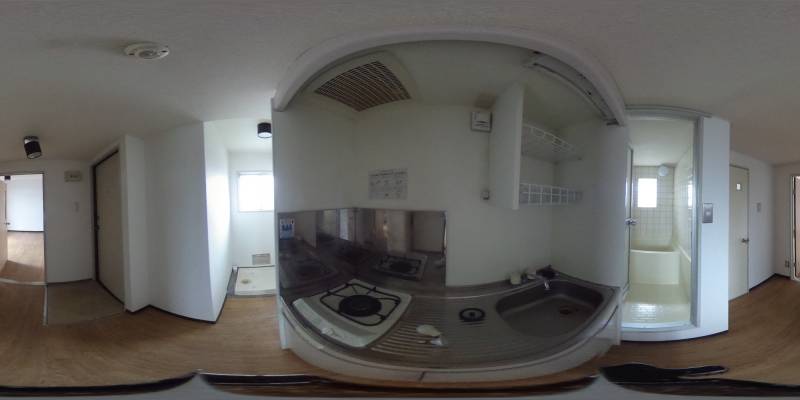 パノラマ画像キッチン