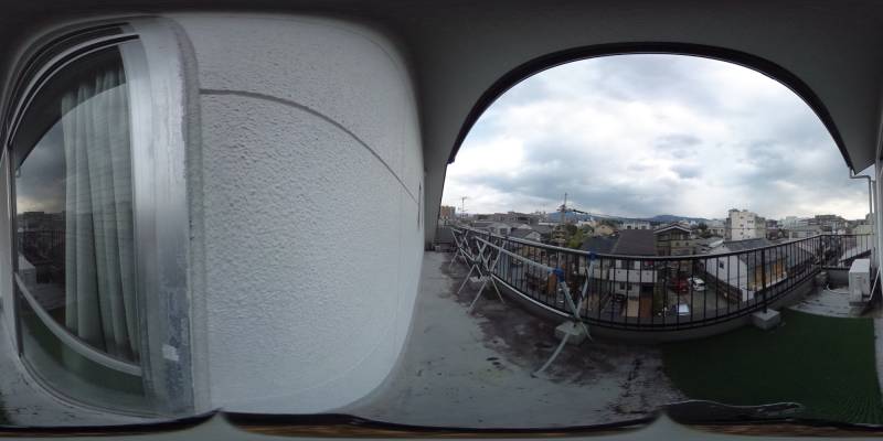 パノラマ画像バルコニー