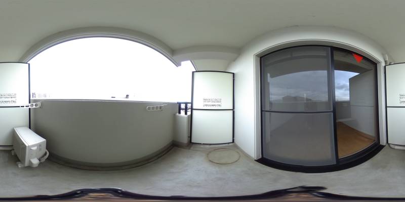 パノラマ画像バルコニー