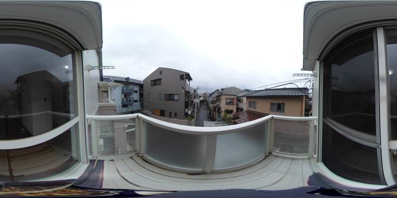 パノラマ画像バルコニー