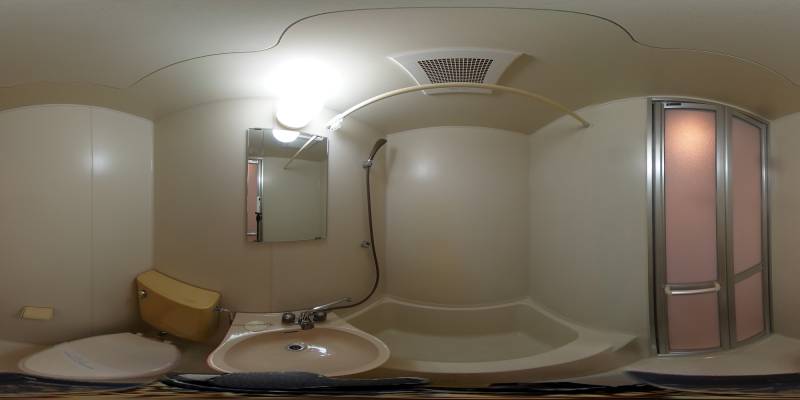 パノラマ画像バスルーム