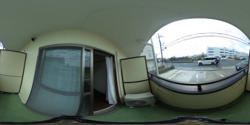 パノラマ画像バルコニー