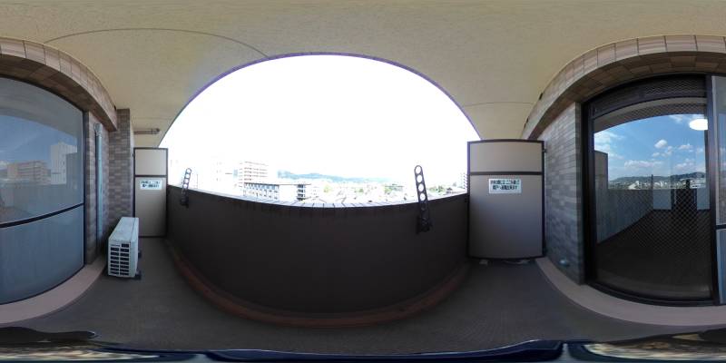 パノラマ画像バルコニー