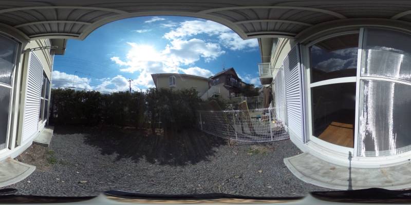 パノラマ画像バルコニー