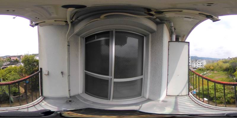 パノラマ画像バルコニー