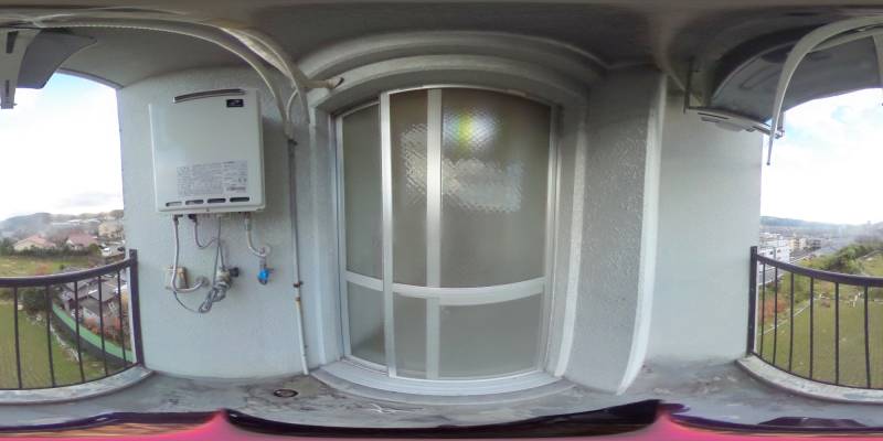 パノラマ画像バルコニー