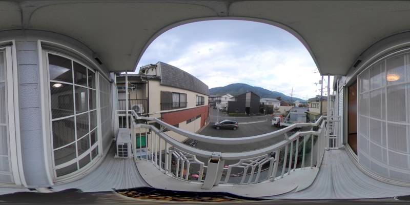 パノラマ画像バルコニー