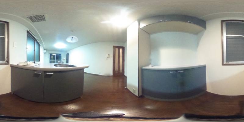 パノラマ画像キッチン