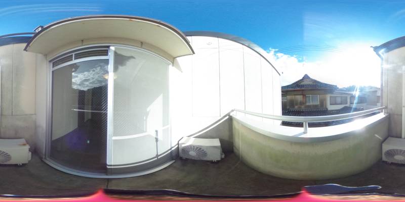 パノラマ画像バルコニー