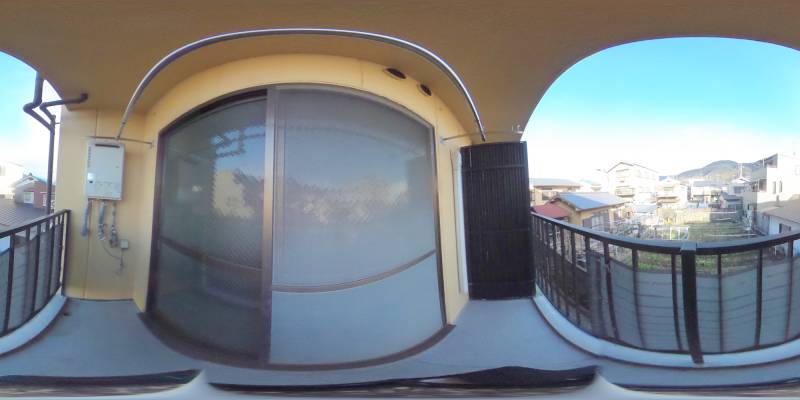 パノラマ画像バルコニー