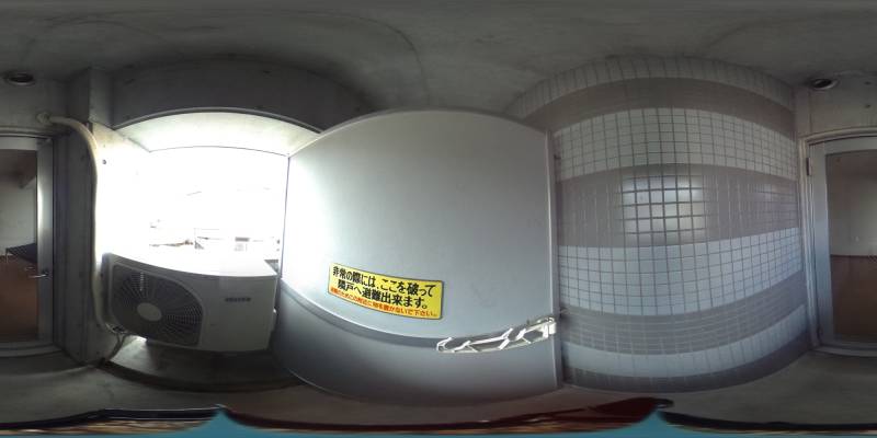 パノラマ画像バルコニー