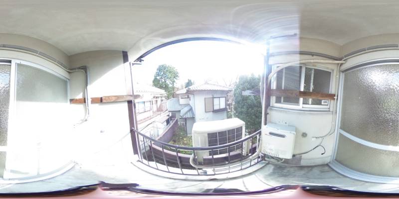 パノラマ画像バルコニー