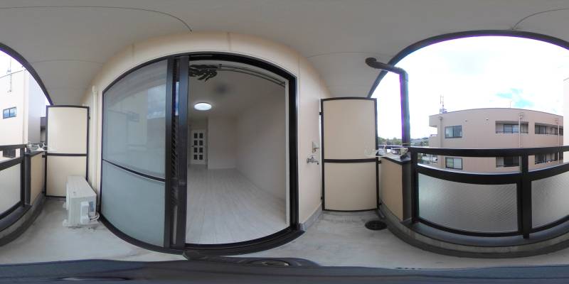 パノラマ画像バルコニー