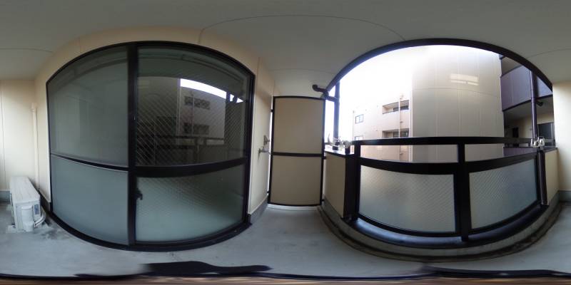 パノラマ画像バルコニー