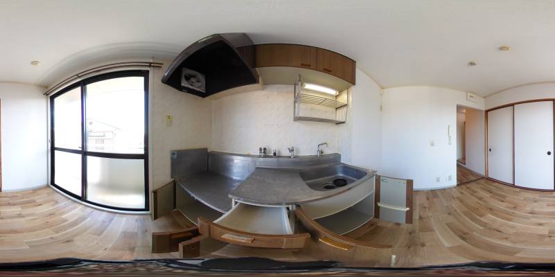 パノラマ画像キッチン