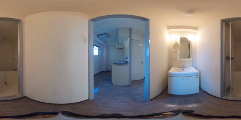 パノラマ画像バスルーム