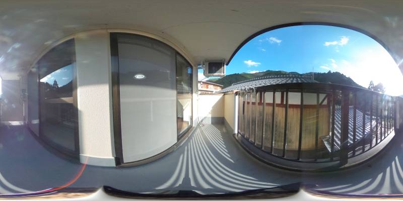 パノラマ画像バルコニー