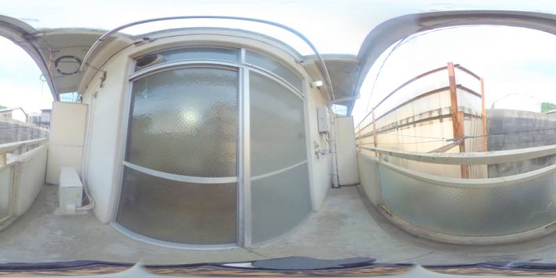 パノラマ画像バルコニー