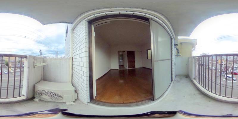 パノラマ画像バルコニー