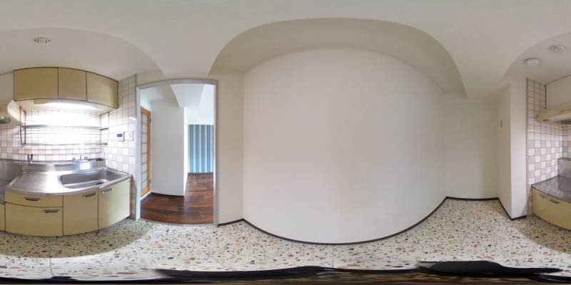 パノラマ画像キッチン