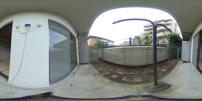 パノラマ画像バルコニー