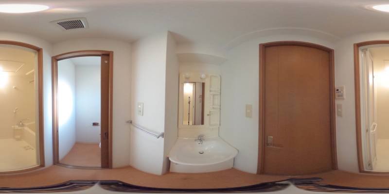 パノラマ画像洗面所