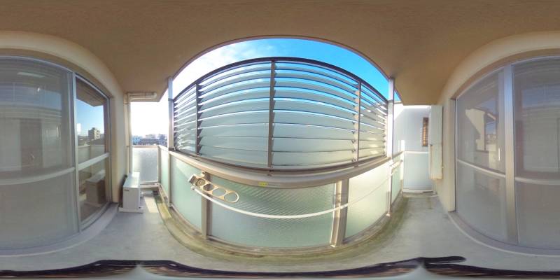 パノラマ画像バルコニー