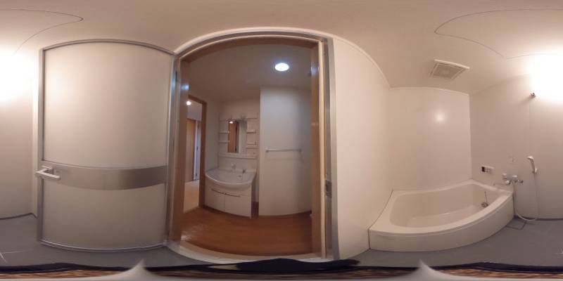 パノラマ画像バスルーム