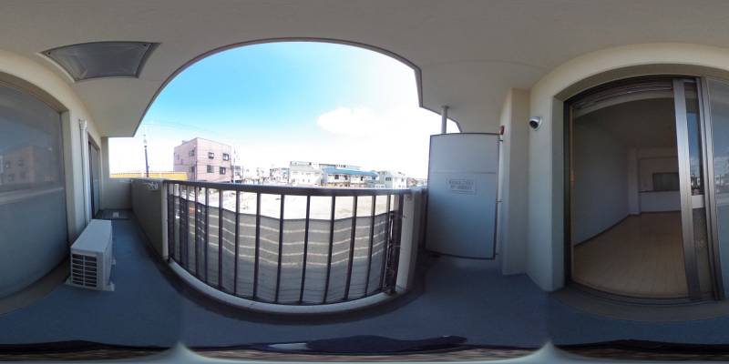 パノラマ画像バルコニー