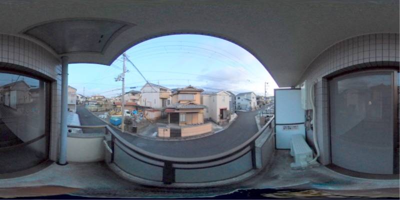 パノラマ画像バルコニー