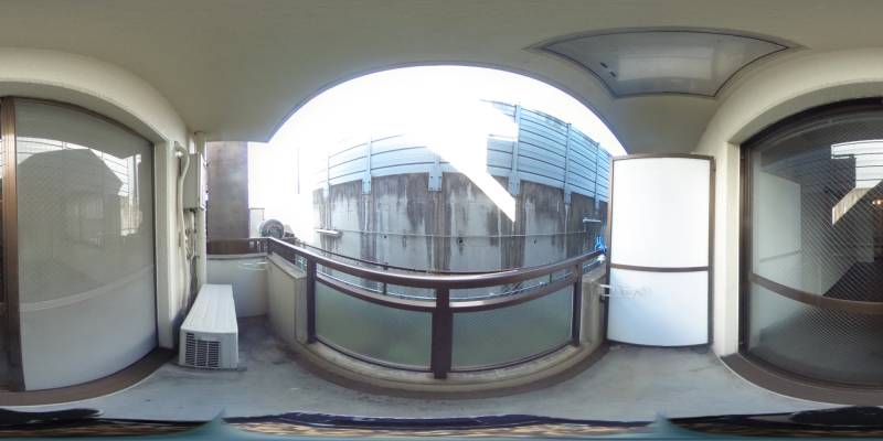 パノラマ画像バルコニー