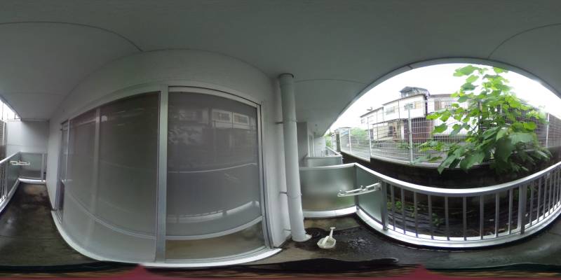 パノラマ画像バルコニー