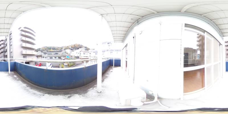 パノラマ画像バルコニー