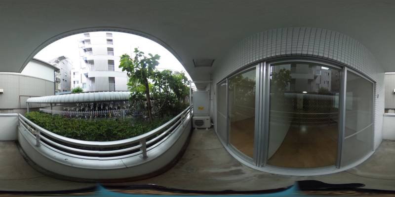 パノラマ画像バルコニー