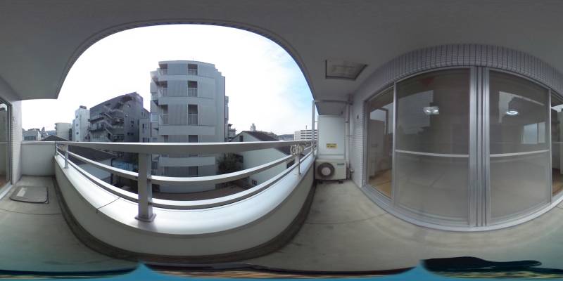 パノラマ画像バルコニー