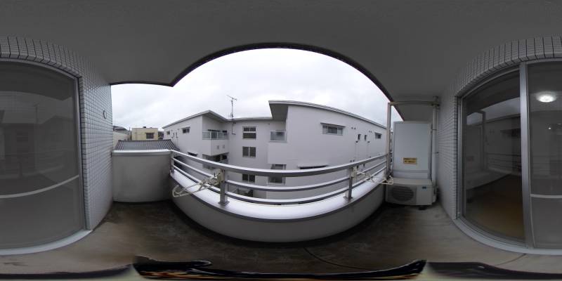 パノラマ画像バルコニー