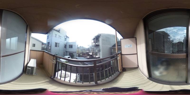 パノラマ画像バルコニー