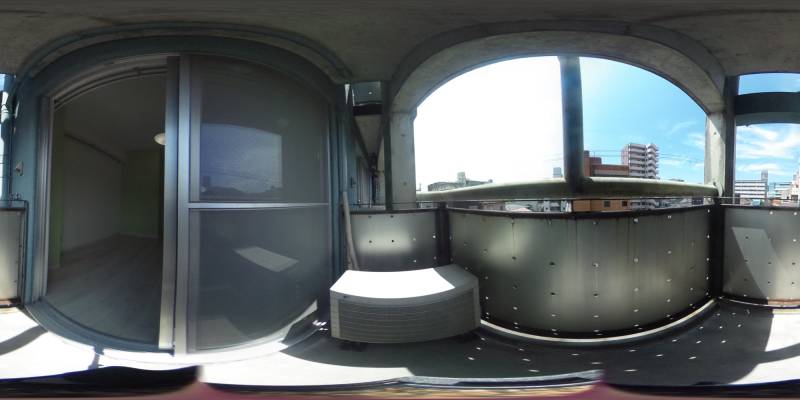 パノラマ画像バルコニー