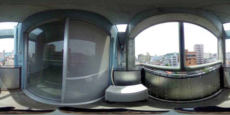 パノラマ画像バルコニー